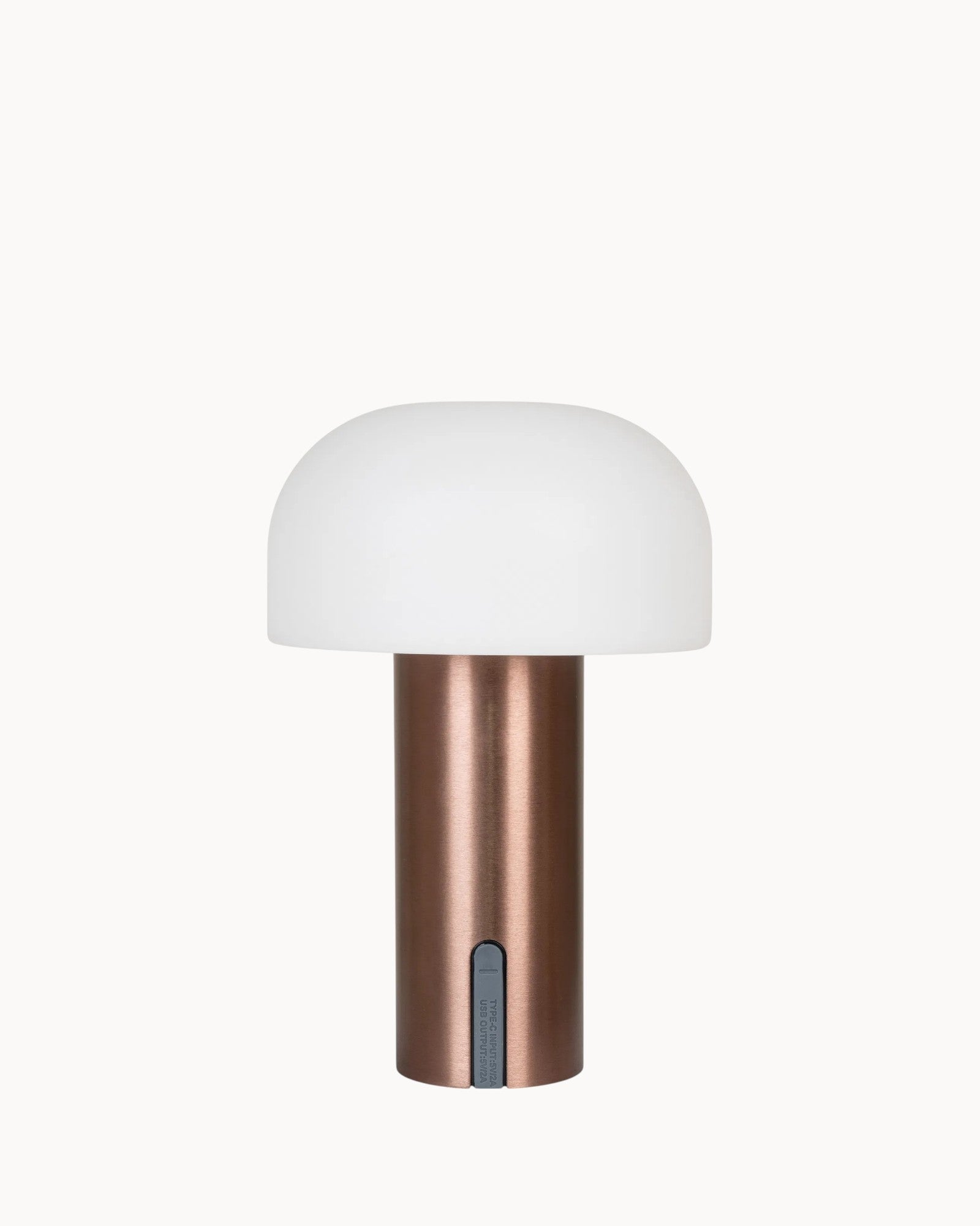 Soham LED lamp - Rechargeable - White/Copper - Metal Table Lamp