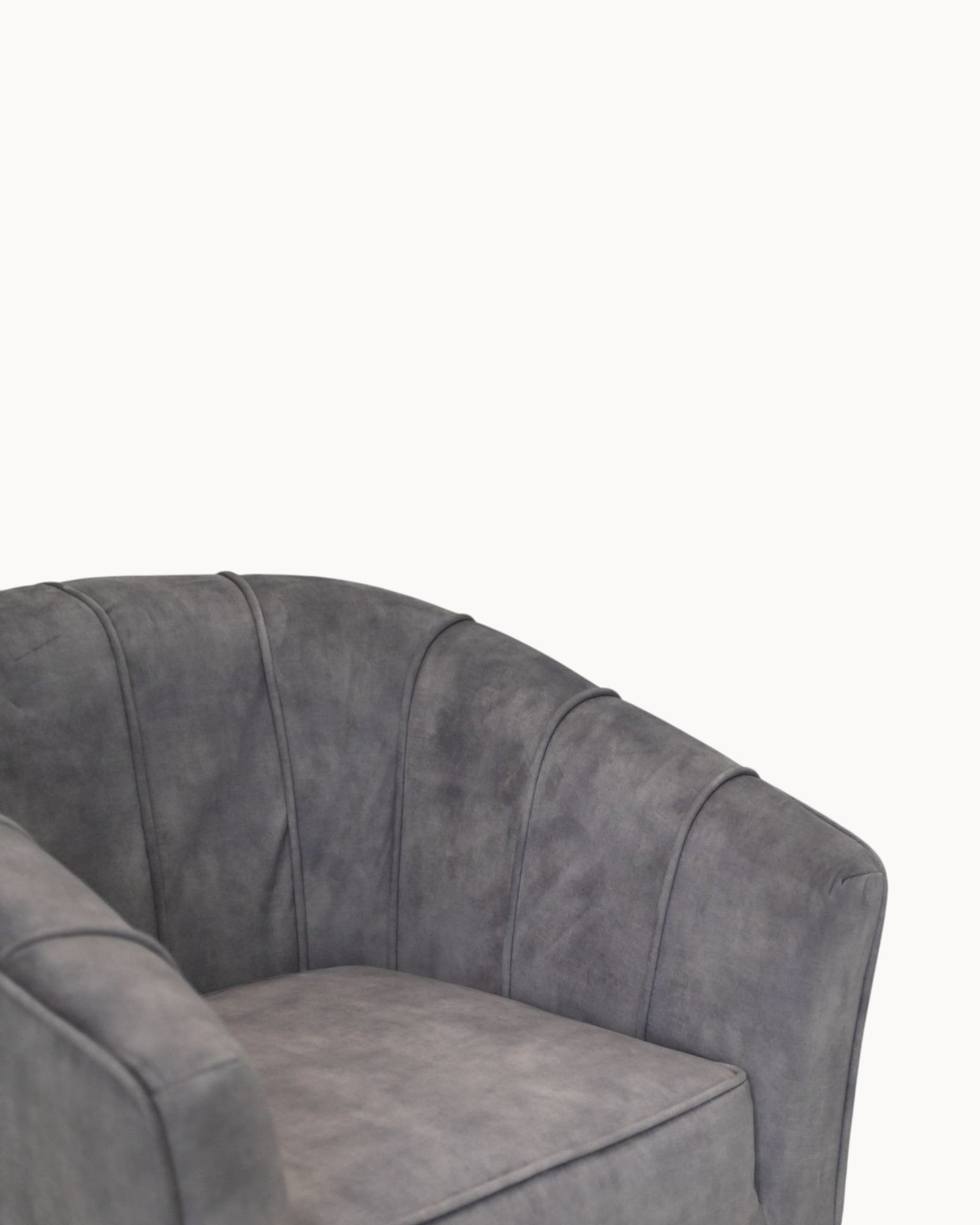 HSM Collection – Chester Dining Chair – Gray – Adore Fabric – Metal Legs