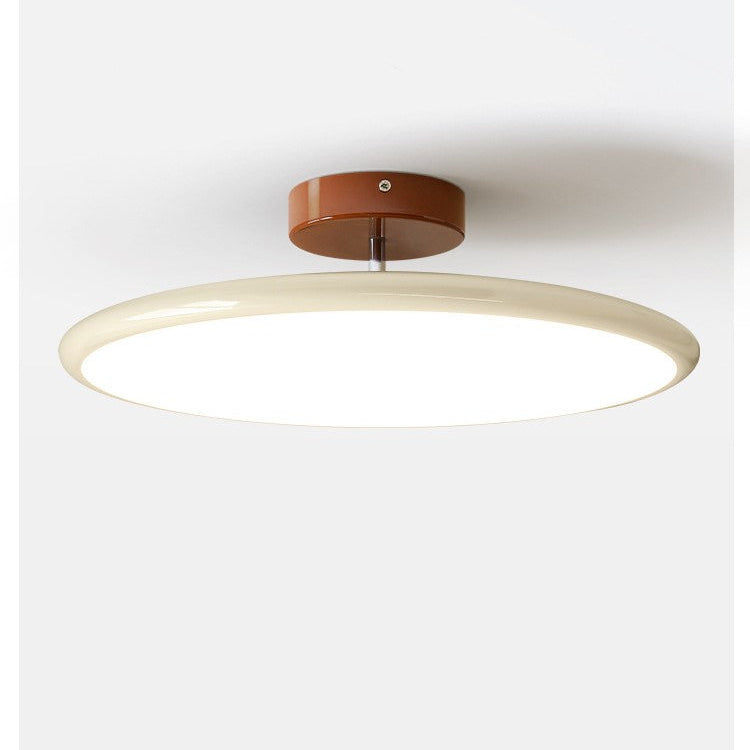 Minimalistische Frans Crèmewit Oogbeschermende Plafondlamp