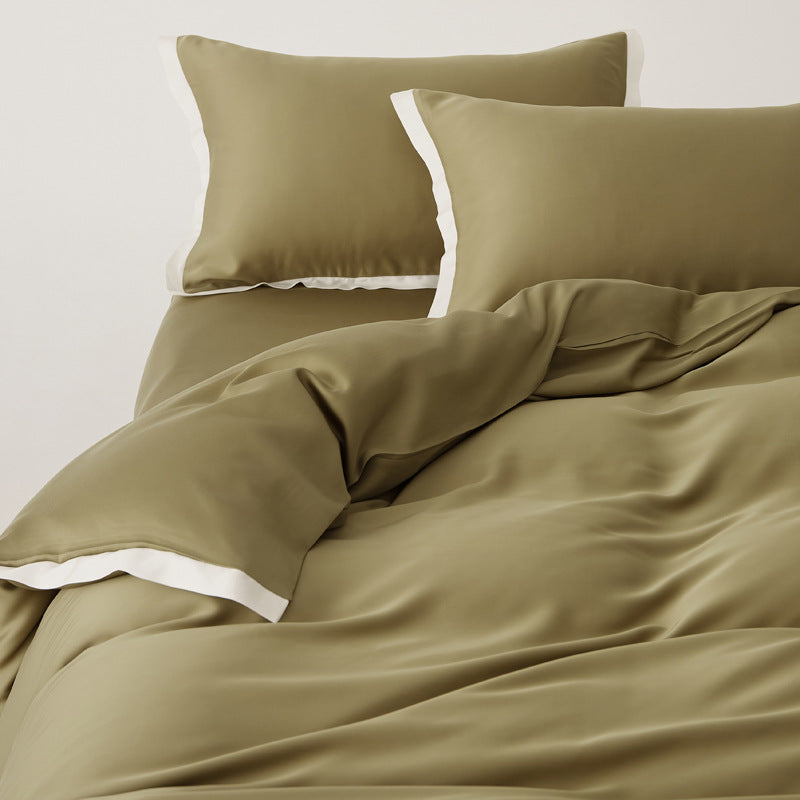 Premium Tencel Bedding Set with Elegant Patchwork Look