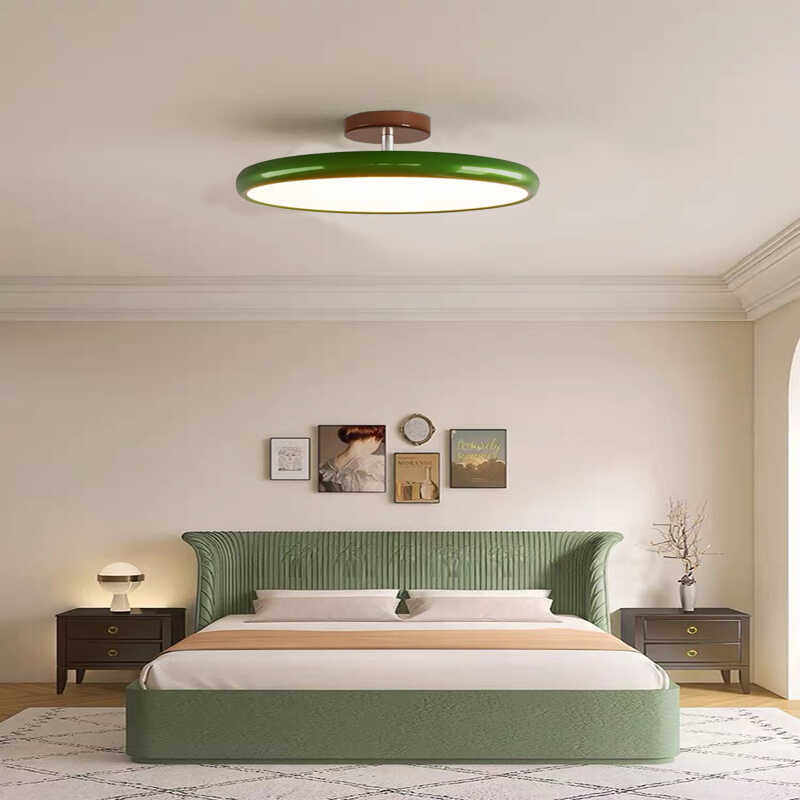 Minimalist French Cream White Eye-Protective Ceiling Light
