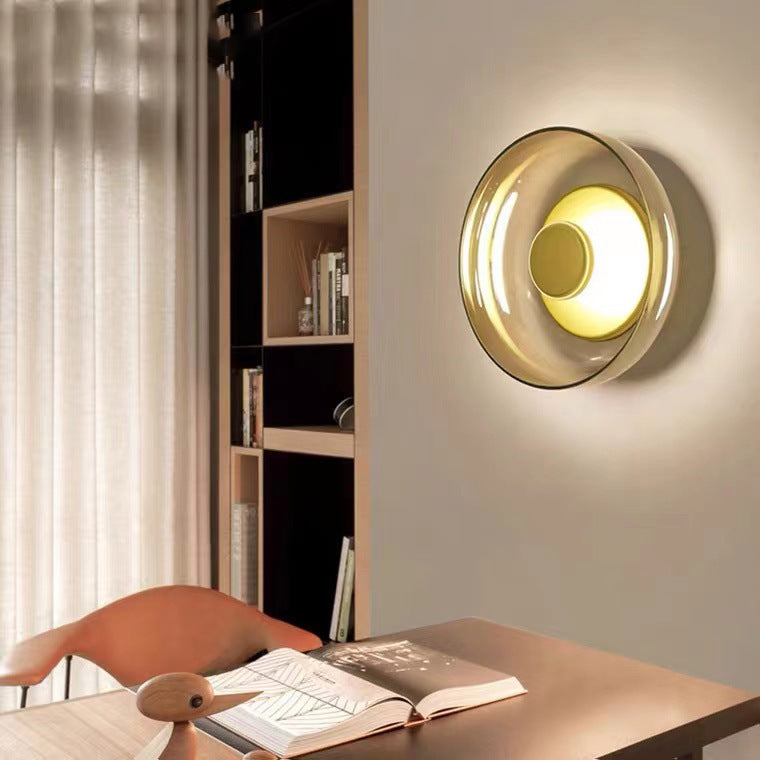 Modern Glass Wall Light – Minimalist LED Wall Lamp for Bedroom