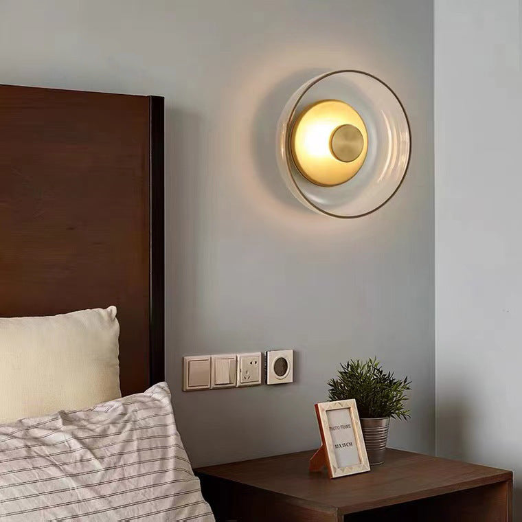 Modern Glass Wall Light – Minimalist LED Wall Lamp for Bedroom