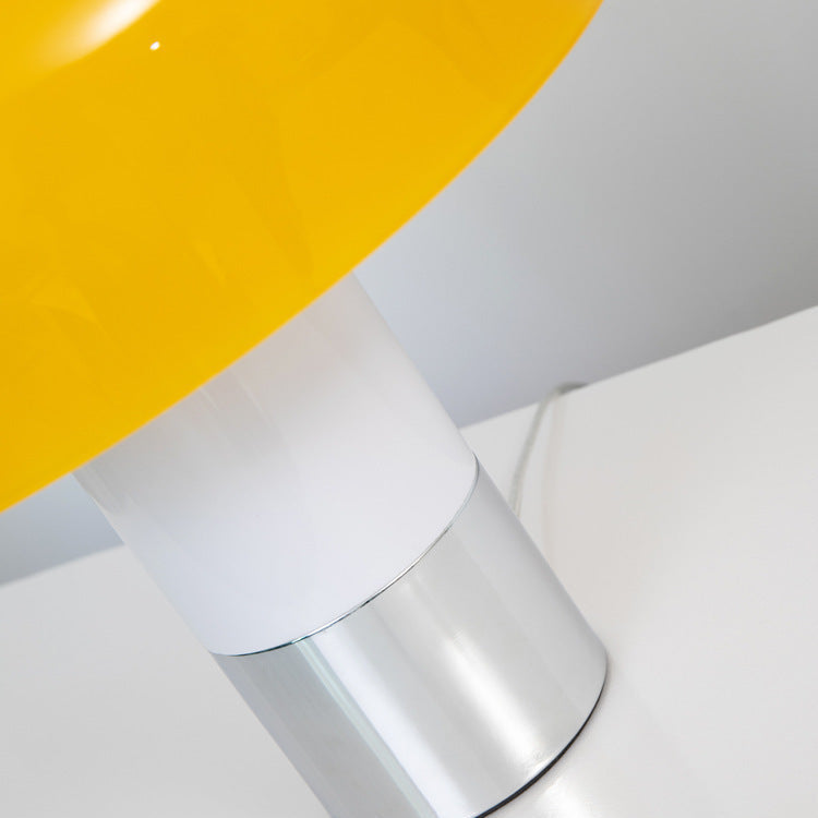Modern Mushroom Table Lamp – Designer Glass Lamp with Glossy Surface