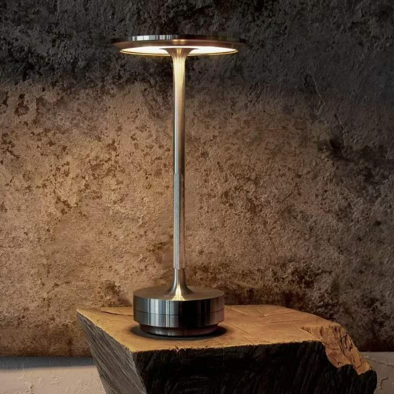 Portable Aluminium Ambient Lamp in Industrial Touch Design
