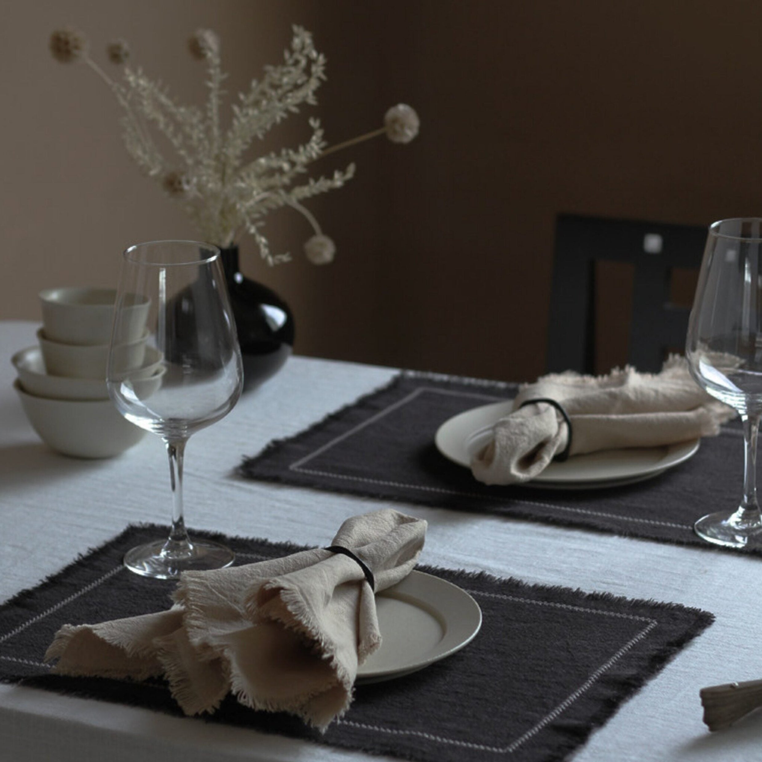 Reversible Extra-Thick Heat-Resistant Ramie-Cotton Placemat