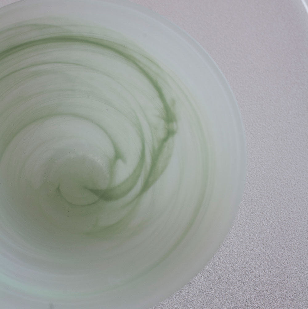 Frosted Cloud Glass Dessert and Salad Bowl