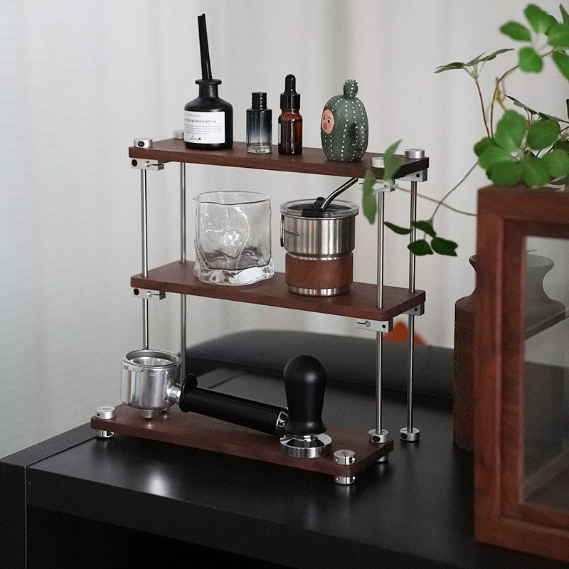 3-Tier Solid Wood Mug Rack – Vintage Style