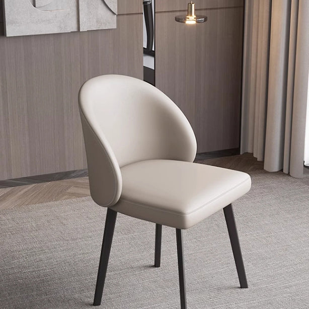 Minimalistischer Esszimmerstuhl im italienischen Cream-Stil