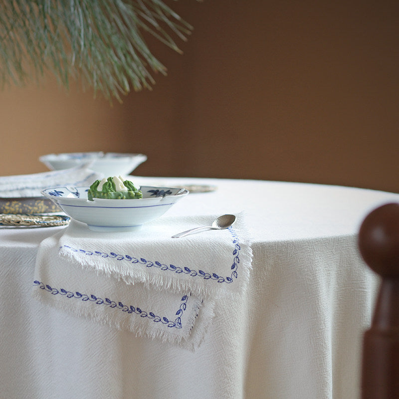 Textured Thick Ramie-Cotton Napkin in Solid Color