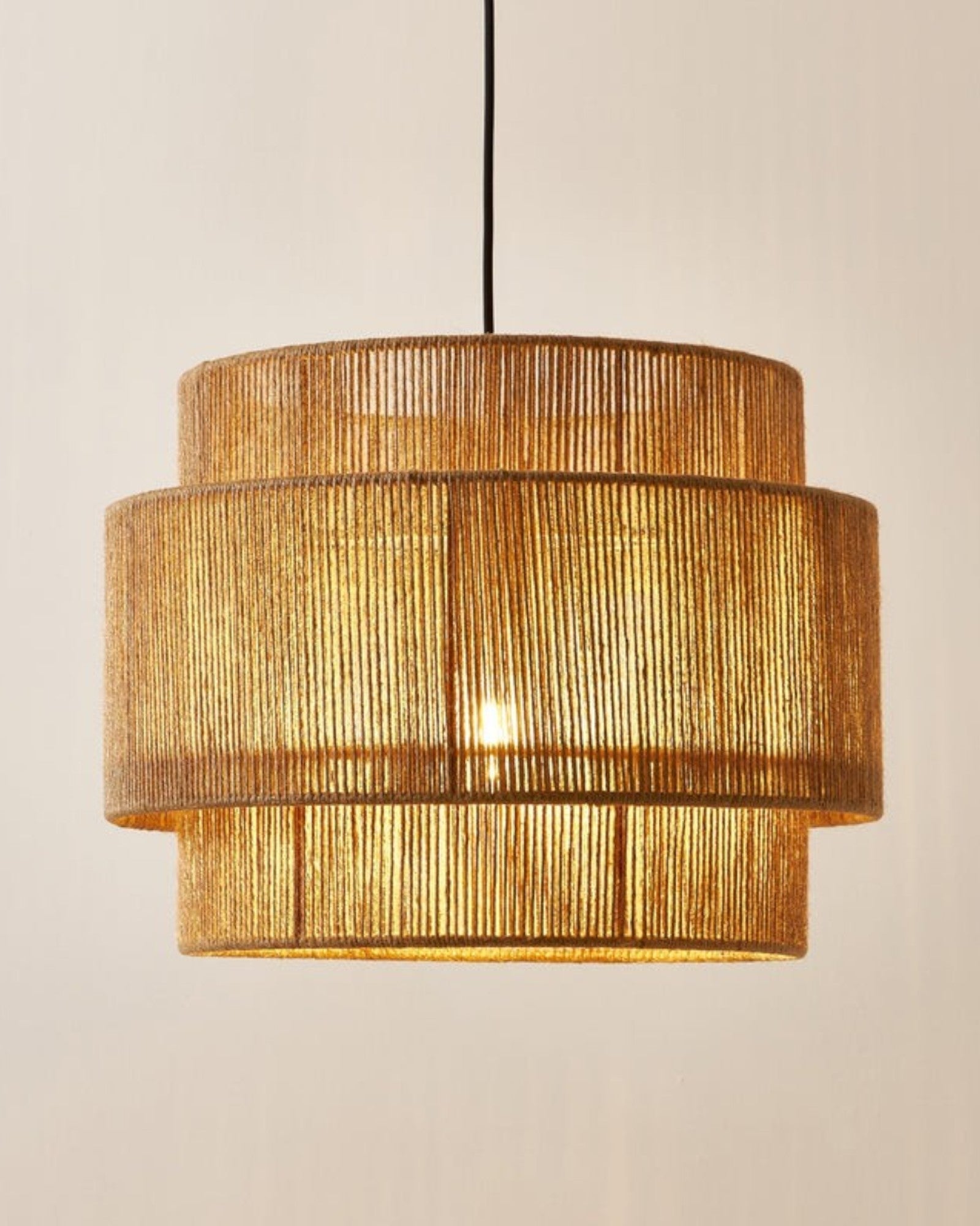Hanglamp Stripe metal 3 lampen - Zwart bruin kopen Hanglamp Stripe metal 3 lampen - Zwart bruin kopen