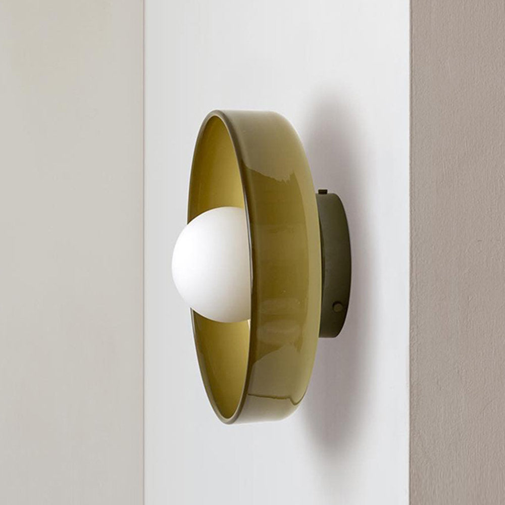 Modern Ceiling Light, Amber Glass, G9 LED, 25/35 cm, 220–240V