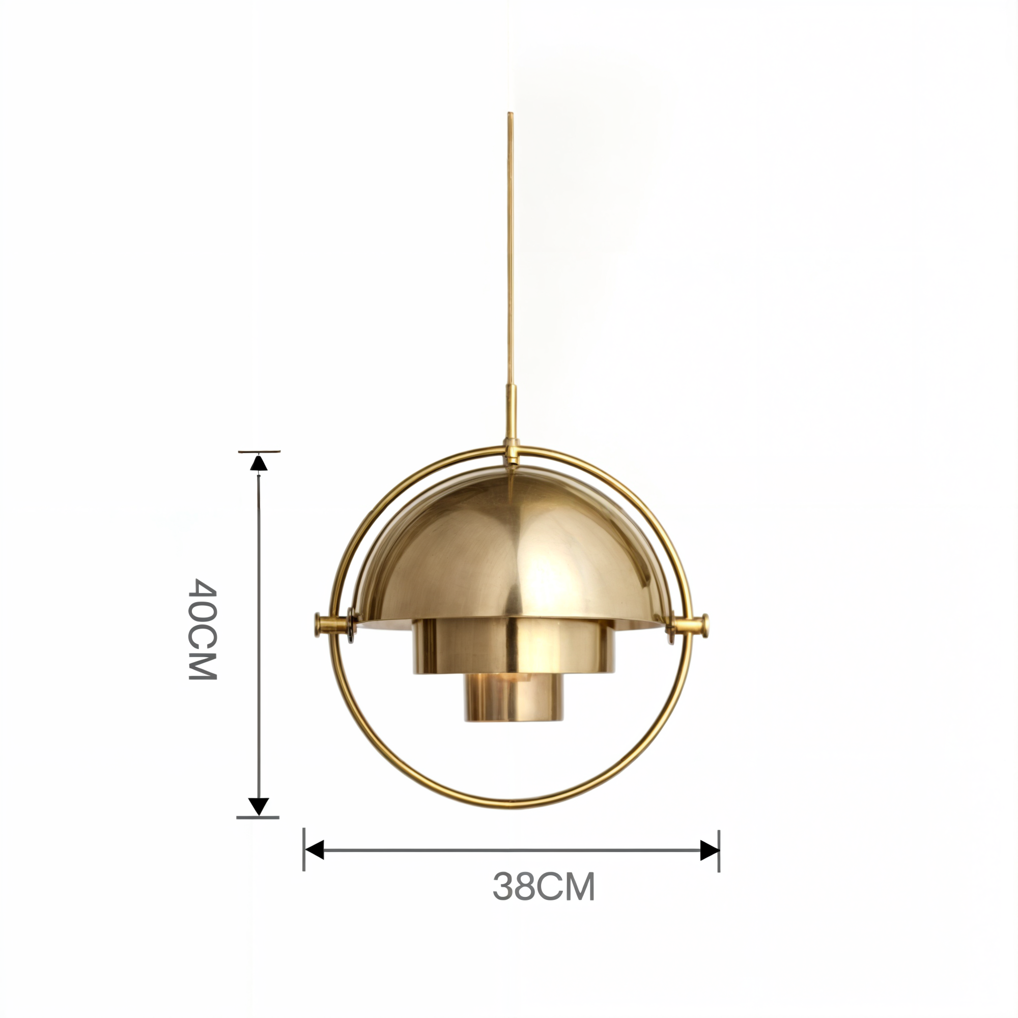 Moderne Eisen Glas Pendelleuchte | E27 Birne | Verchromte Oberfläche | Schwarz Silber Gold