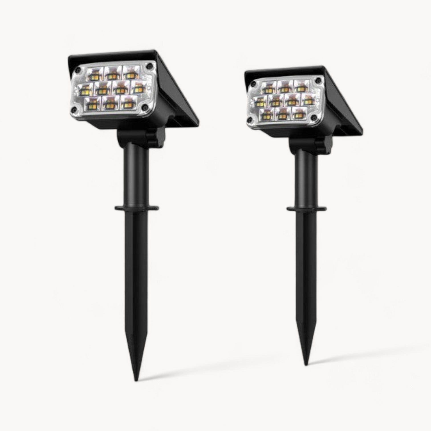 Kabellose LED Solar Gartenstrahler Deluxe