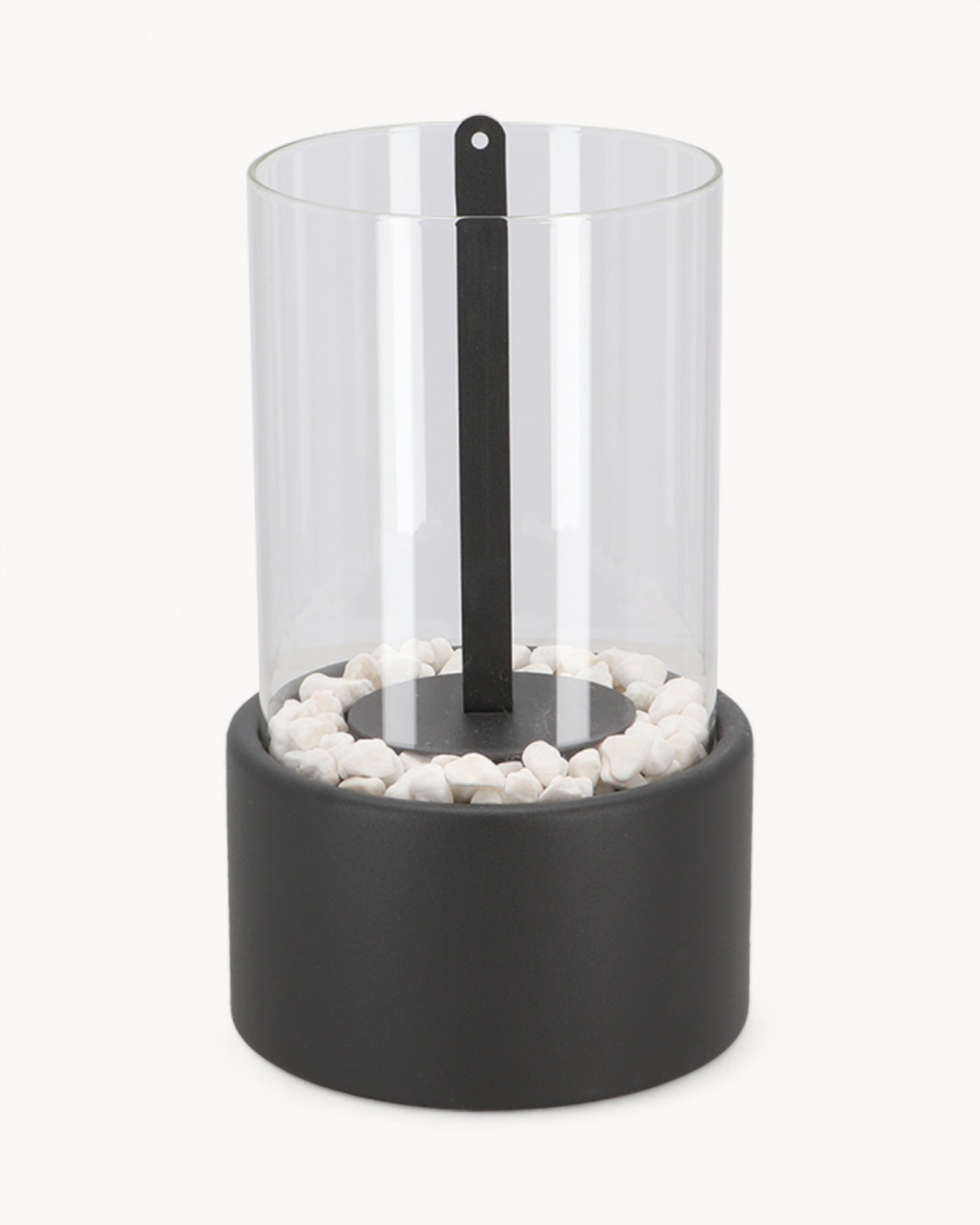 Eternal Flame Oil Lamp, 26x14cm Metal & Glass, Open Flame, Safe, Elegant