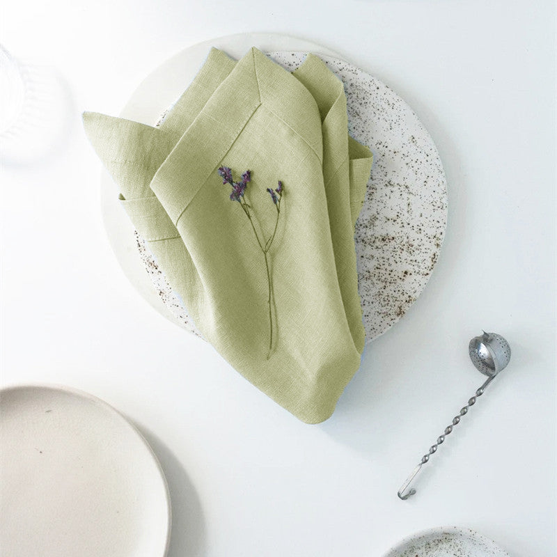 Elegant Ramie Placemat and Napkin Set
