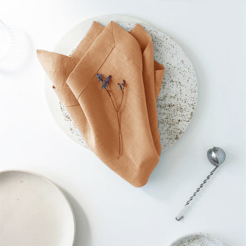 Elegant Ramie Placemat and Napkin Set