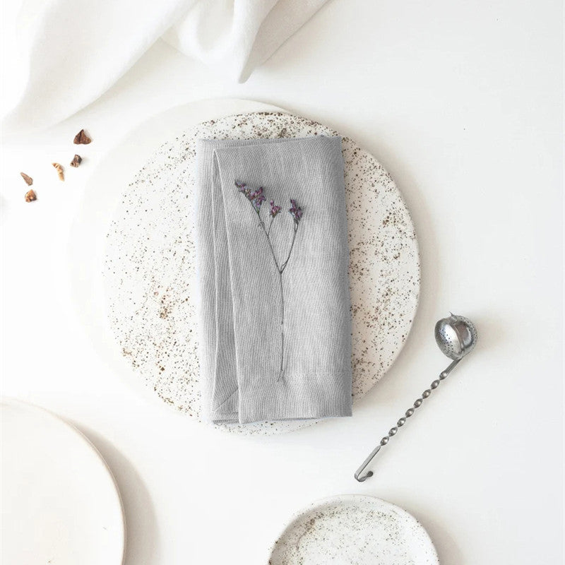 Elegant Ramie Placemat and Napkin Set