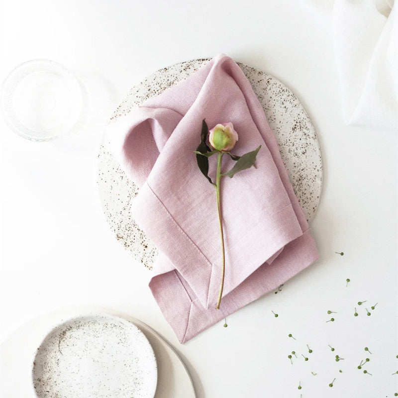 Elegant Ramie Placemat and Napkin Set