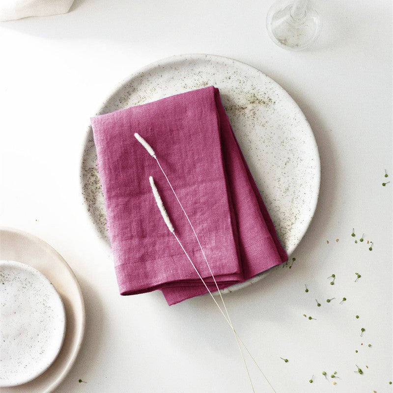 Elegant Ramie Placemat and Napkin Set