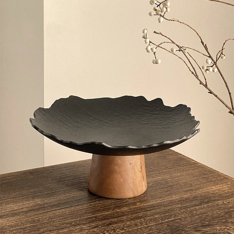 Ceramic Fruit and Cake Presentation Tray with Pedestal