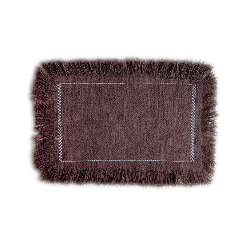 Large Embroidered Heat-Resistant Coaster and Placemat
