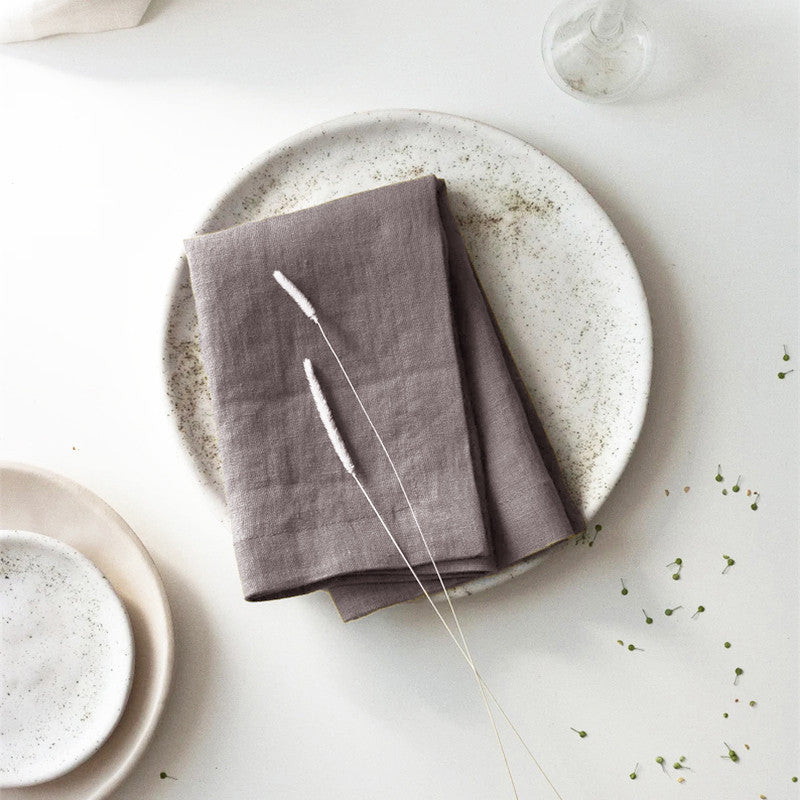 Elegant Ramie Placemat and Napkin Set