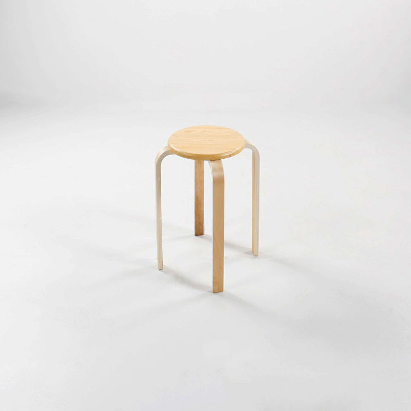 Modern Round Bentwood Dining Stool
