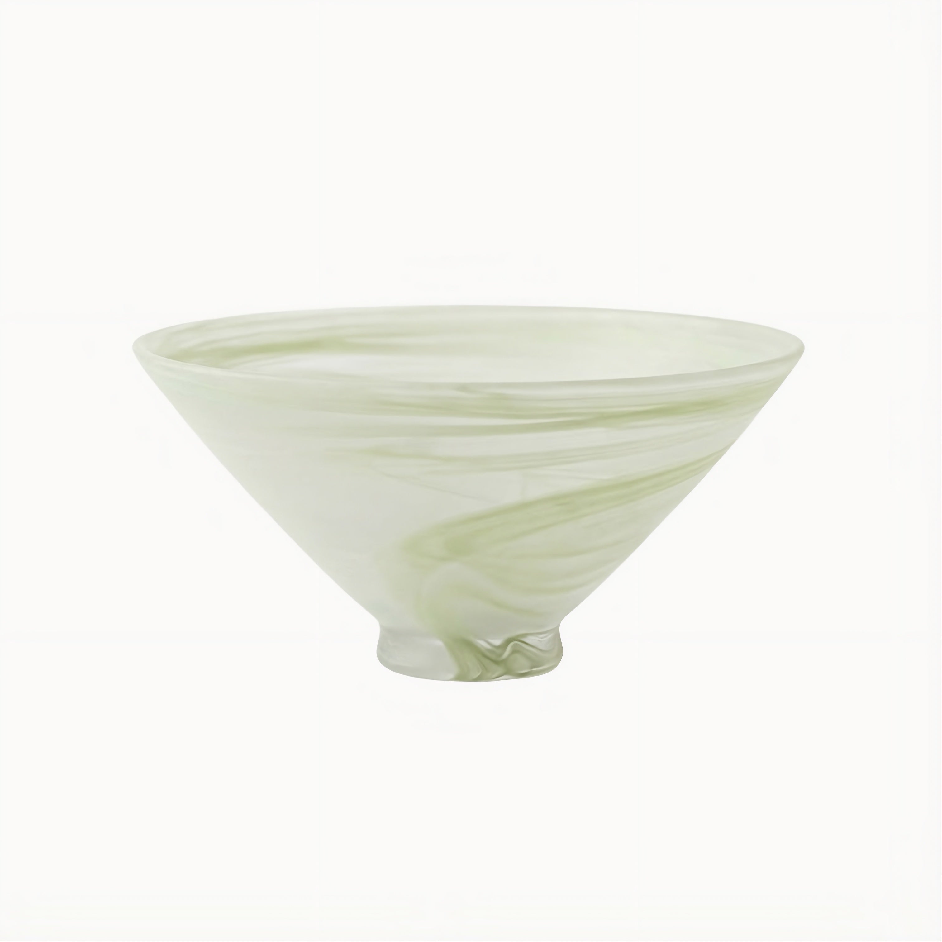 Frosted Cloud Glass Dessert and Salad Bowl