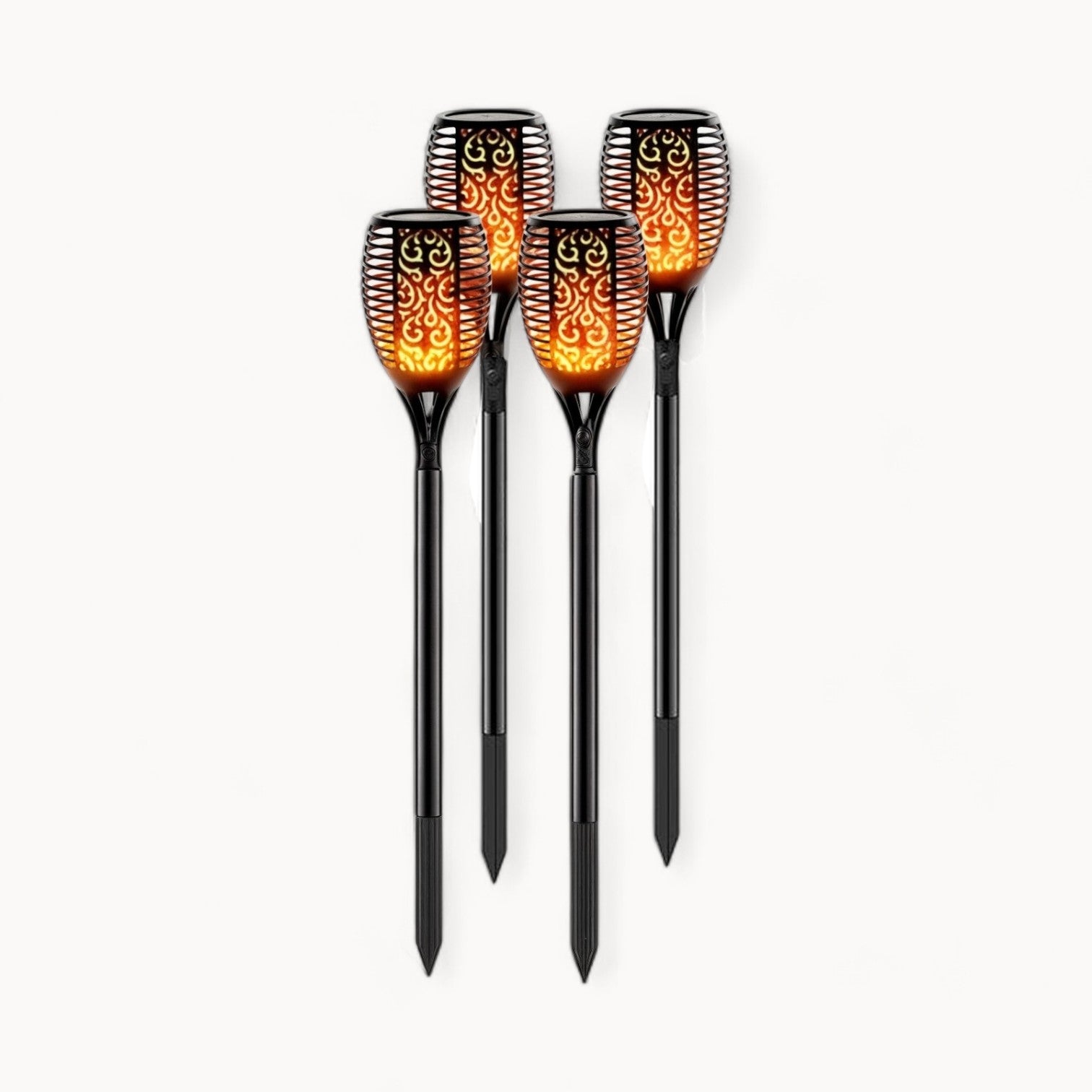 LED Solar Garden Torches – IP65 Waterproof, Automatic On/Off, 10 Hours Runtime – Eco-Friendly Solar Garden Lighting